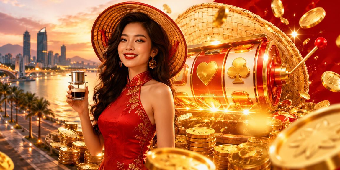 Slot game với hình ảnh nón lá Việt Nam tại Đà Nẵng trên nền tảng 5550