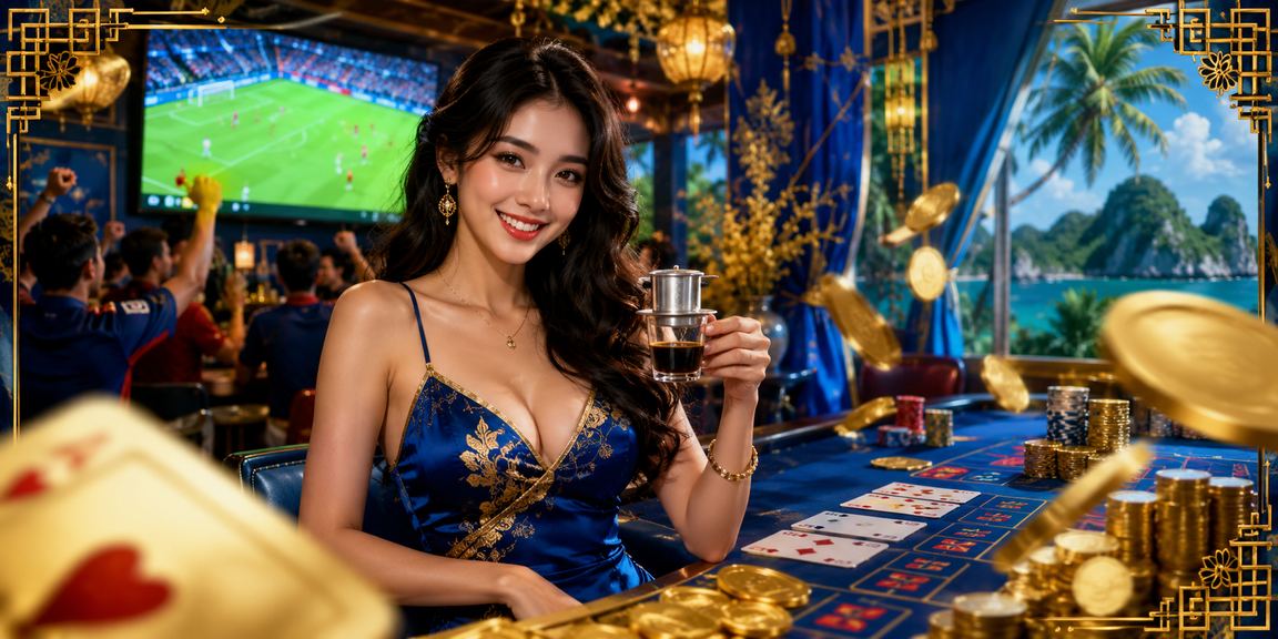 Người chơi baccarat tại Hà Nội thưởng thức cà phê và theo dõi kết quả rút tiền trực tuyến